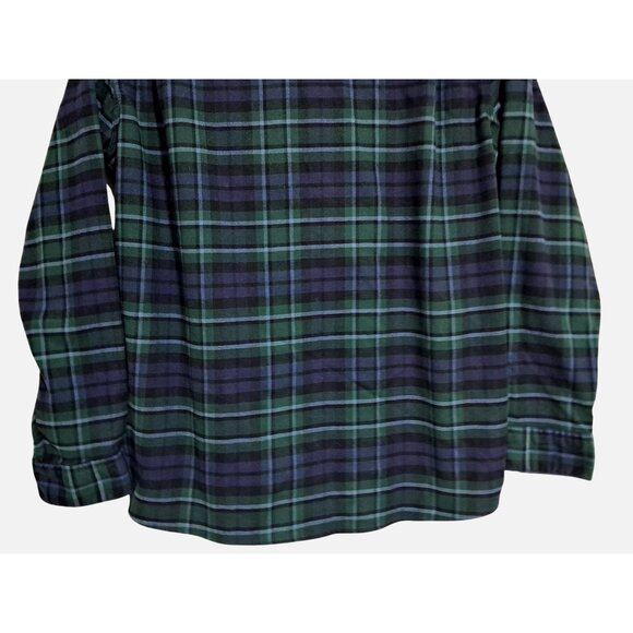 L.L.Bean Plaid Flannel Sirt Mens M Traditional Fit Lightweight Gorpcore Outdoors - Picture 11 of 15